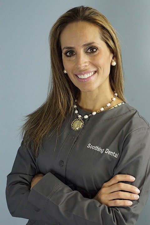 Dr. Alejandra deFuentes Cutter, D.D.S., lead dentist at Soothing Dental in Plymouth, Michigan